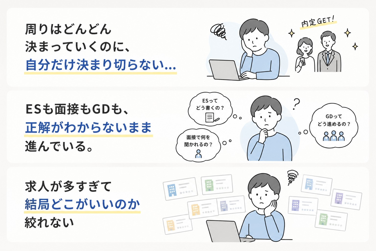 新卒悩み