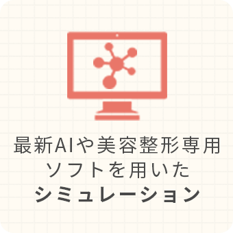 最新AIや美容整形専用ソフトを用いたシミュレーション