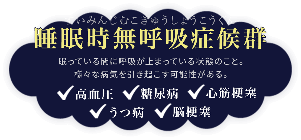 睡眠時無呼吸症候群とは