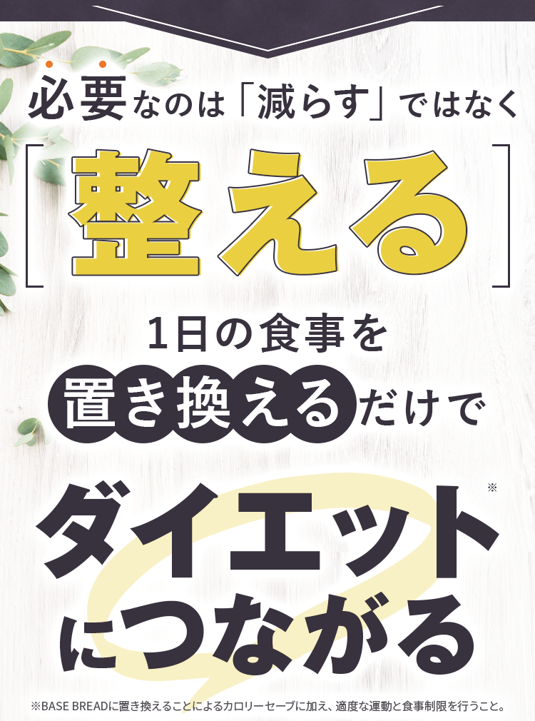 一日の食事を置き換えるだけでダイエットにつながる