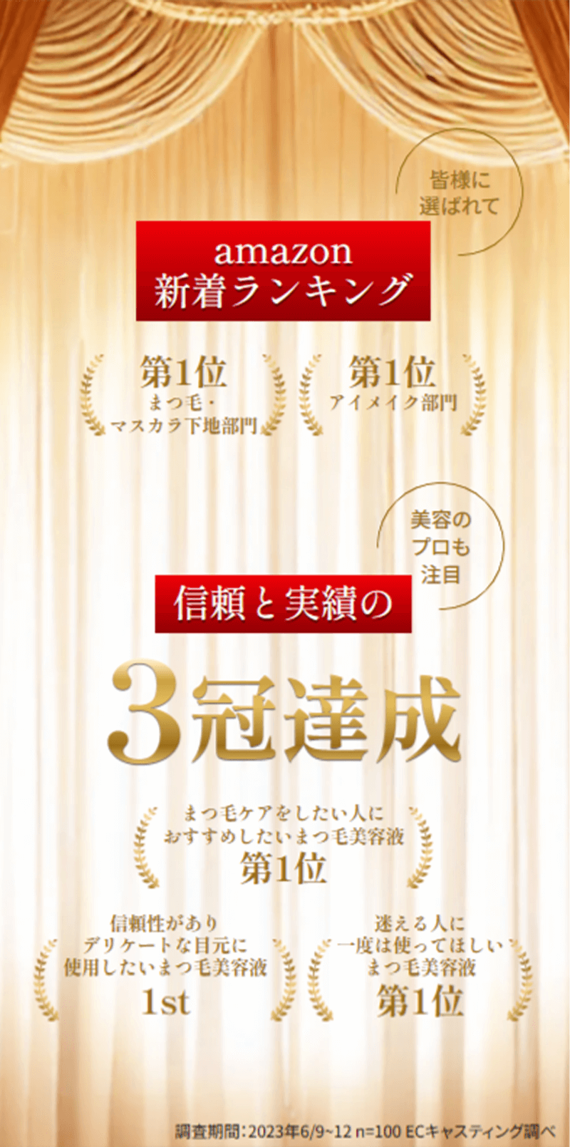 信頼と実績の3冠達成