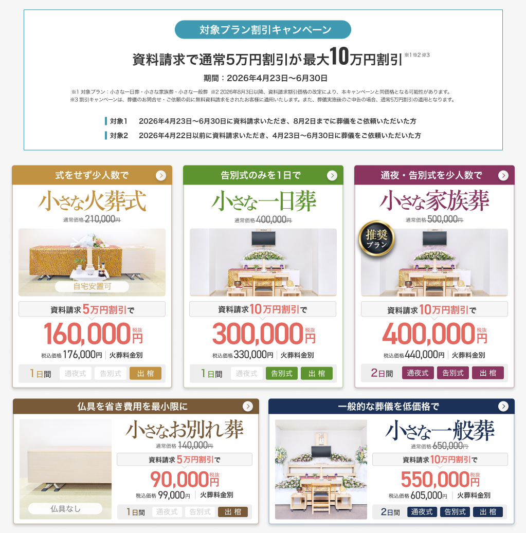 小さなお葬式バナー