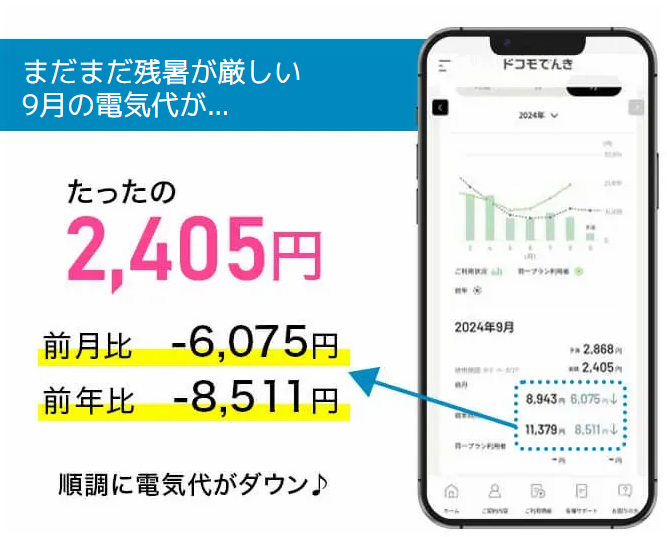 ecodaの電気代引き下げ例2