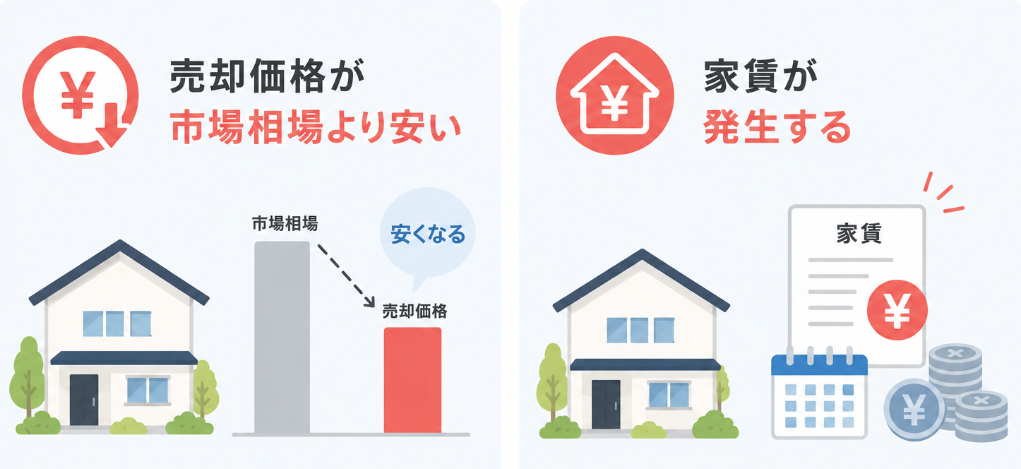 リースバックのデメリット