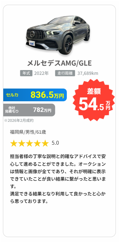 セルカオークション事例3