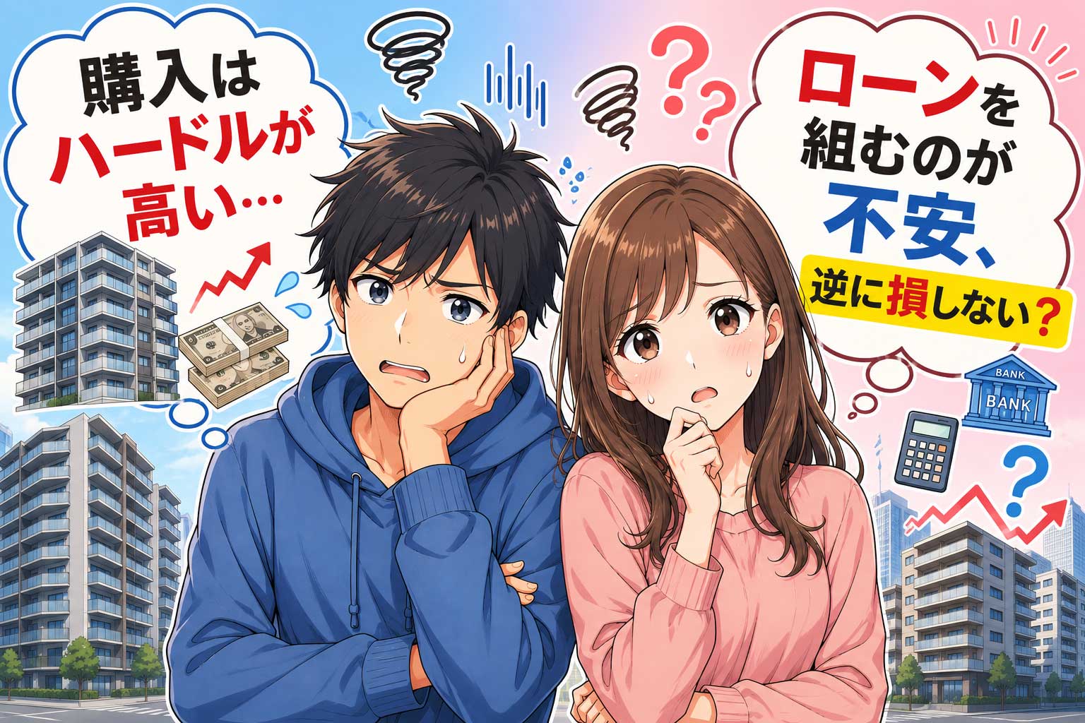 いきなり購入はハードルが高い、ローンを組むのが不安、逆に損しない?