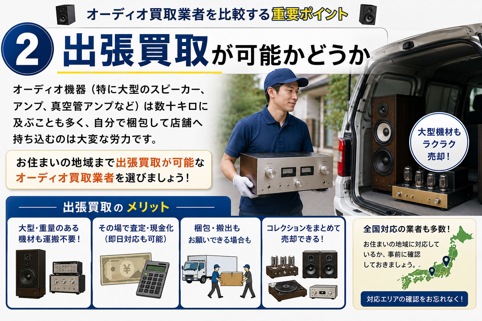 オーディオ買取業者の選び方➁