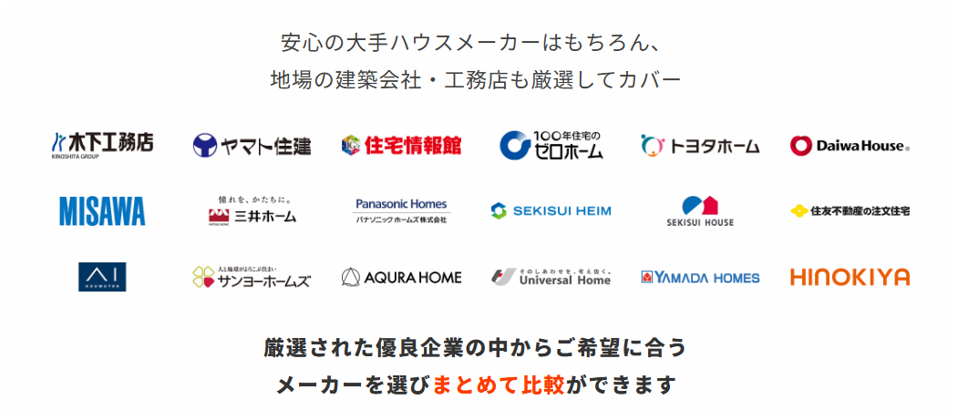 理想にピッタリのメーカーと効率よく出会える！