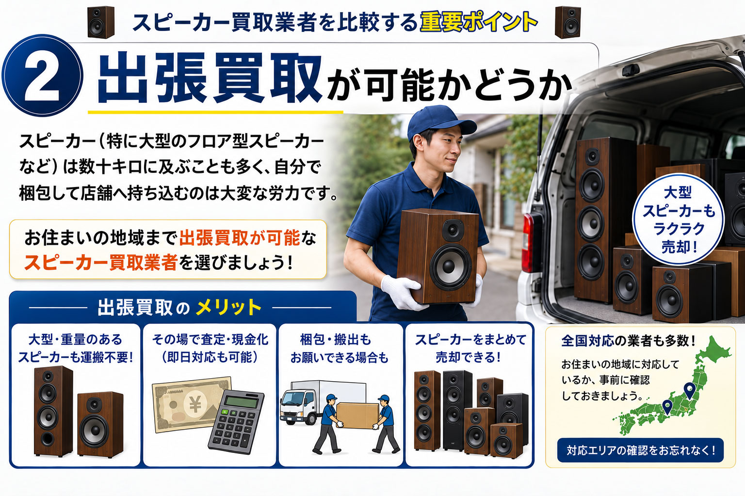 スピーカー買取業者の選び方➁